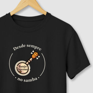 camiseta-logo-banjo-sereno Camiseta Desde Sempre No Samba